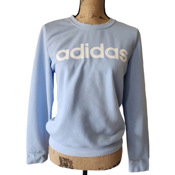 Adidas Pullover Sweatshirt  Baby Blue - Small - Picture 7 of 7
